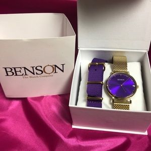 Unisex Benson Watch Purple & Gold